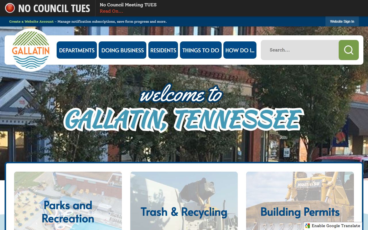 Gallatin Police Records city police department home page