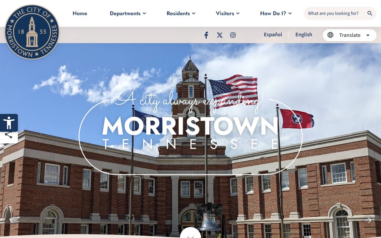 Morristown Police Records page for the city records request process