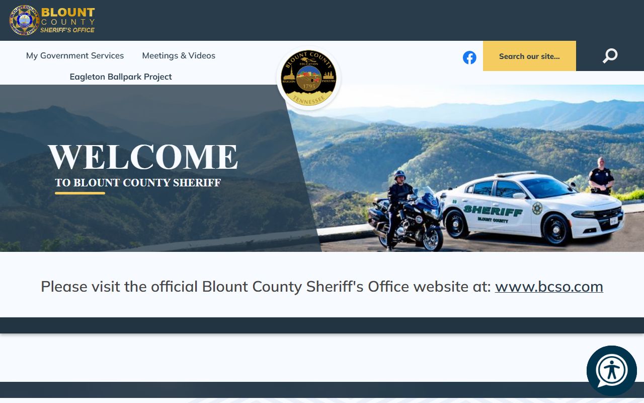 Blount County Police Records inmate lookup system for bookings and bond details