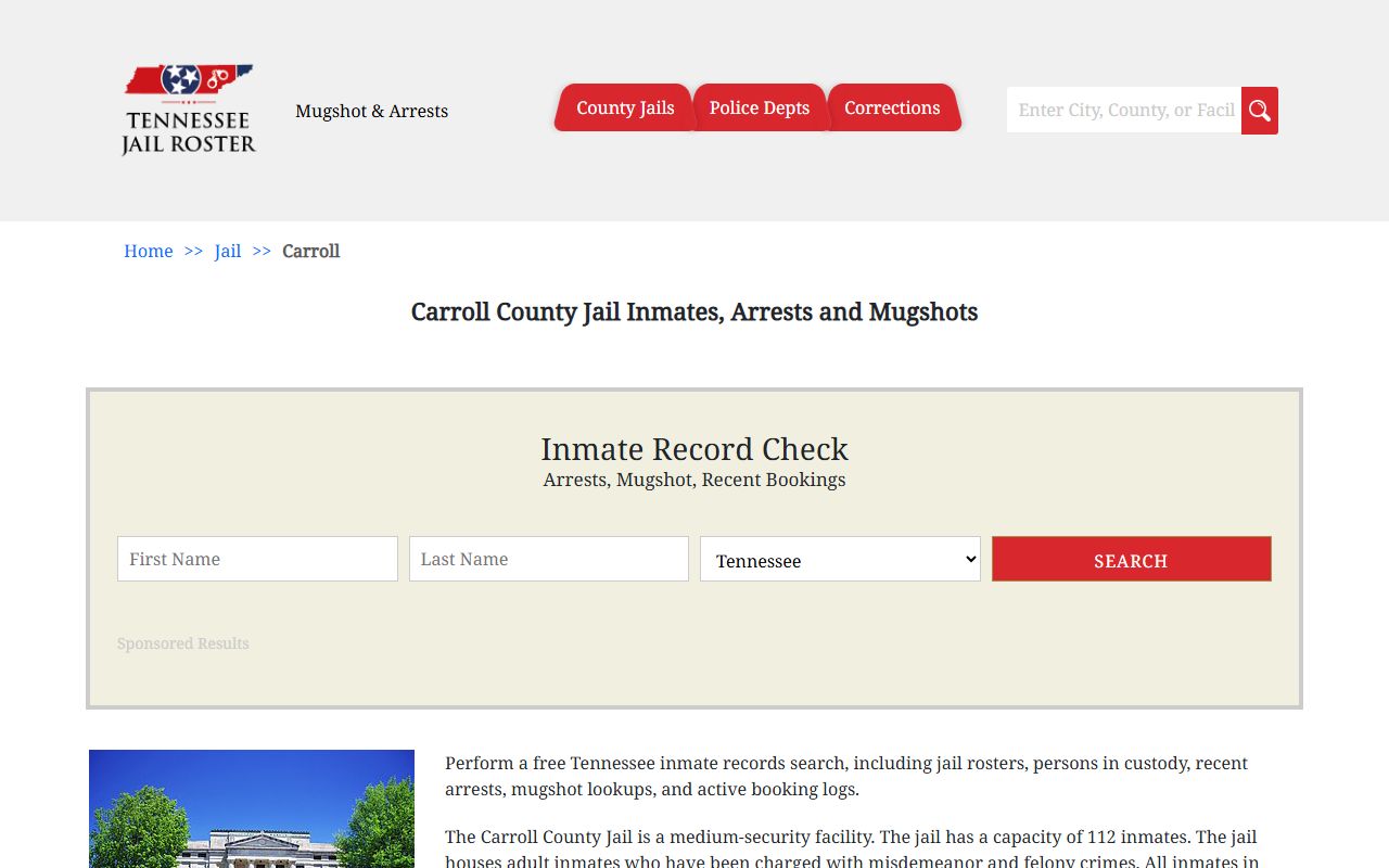 Carroll County Police Records sheriff office website for local contacts and record search starting point